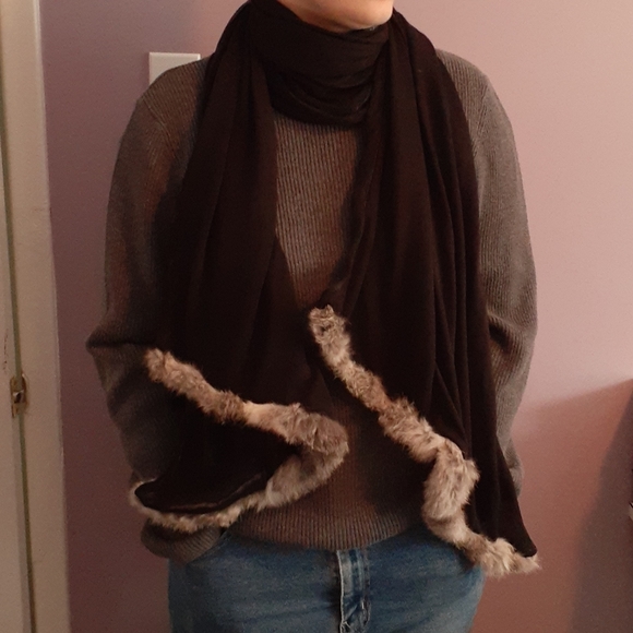 100% Real Rabbit Fur Scarf - Picture 4 of 8